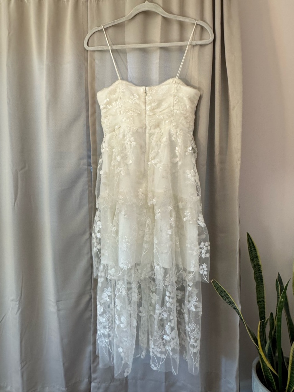 Self Portrait Bridal Sequin Midi Dress - Picture 7 of 10